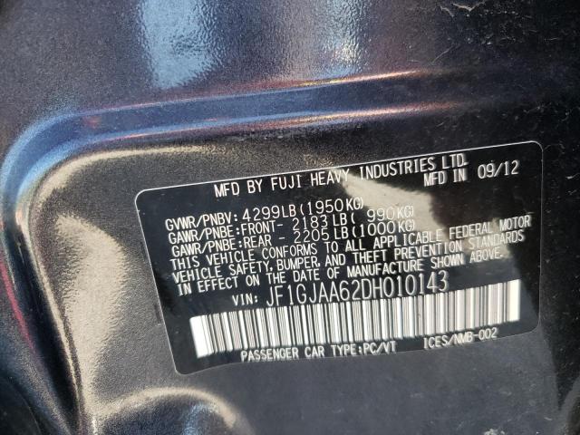 Photo 10 from auction – 2013 SUBARU IMPREZA with VIN JF1GJAA62DH010143