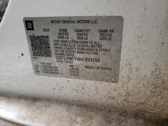 Photo 10 from auction – 2019 GMC SIERRA K25 with VIN 1GT12NEY6KF253155