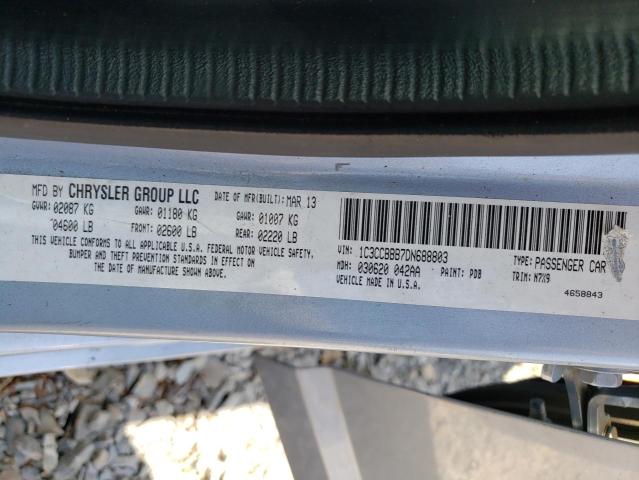 Photo 10 from auction – 2013 CHRYSLER 200 TOURIN with VIN 1C3CCBBB7DN688803