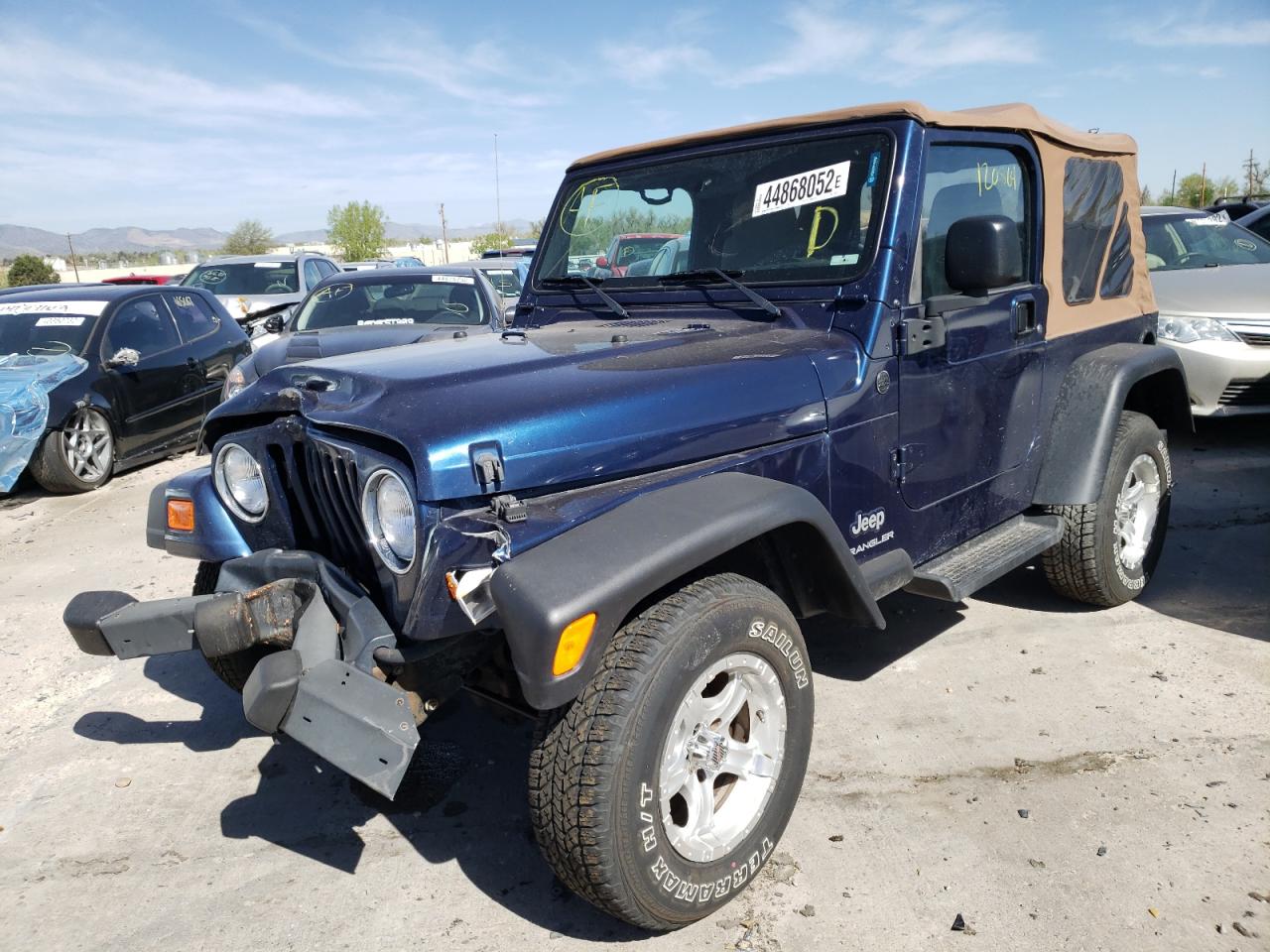 Photo 2 from auction – 2004 JEEP WRANGLER X with VIN 1J4FA39S54P722035