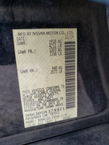 Photo 10 from auction – 2015 NISSAN ALTIMA 2.5 with VIN 1N4AL3AP1FN374921
