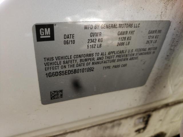 Photo 10 from auction – 2011 CADILLAC CTS PREMIU with VIN 1G6DS5ED5B0101092