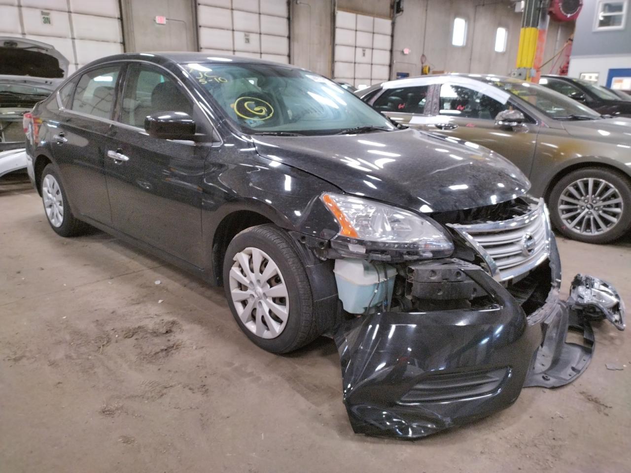 NISSAN SENTRA S 2014 with VIN 3N1AB7AP4EY210796 - Photo from auction