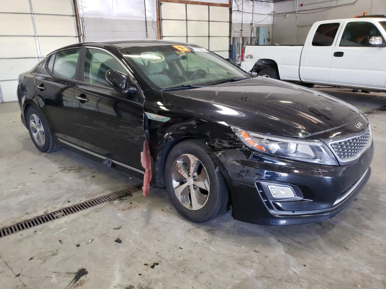 KIA OPTIMA HYB 2014 with VIN KNAGM4AD9E5068851 - Photo from auction