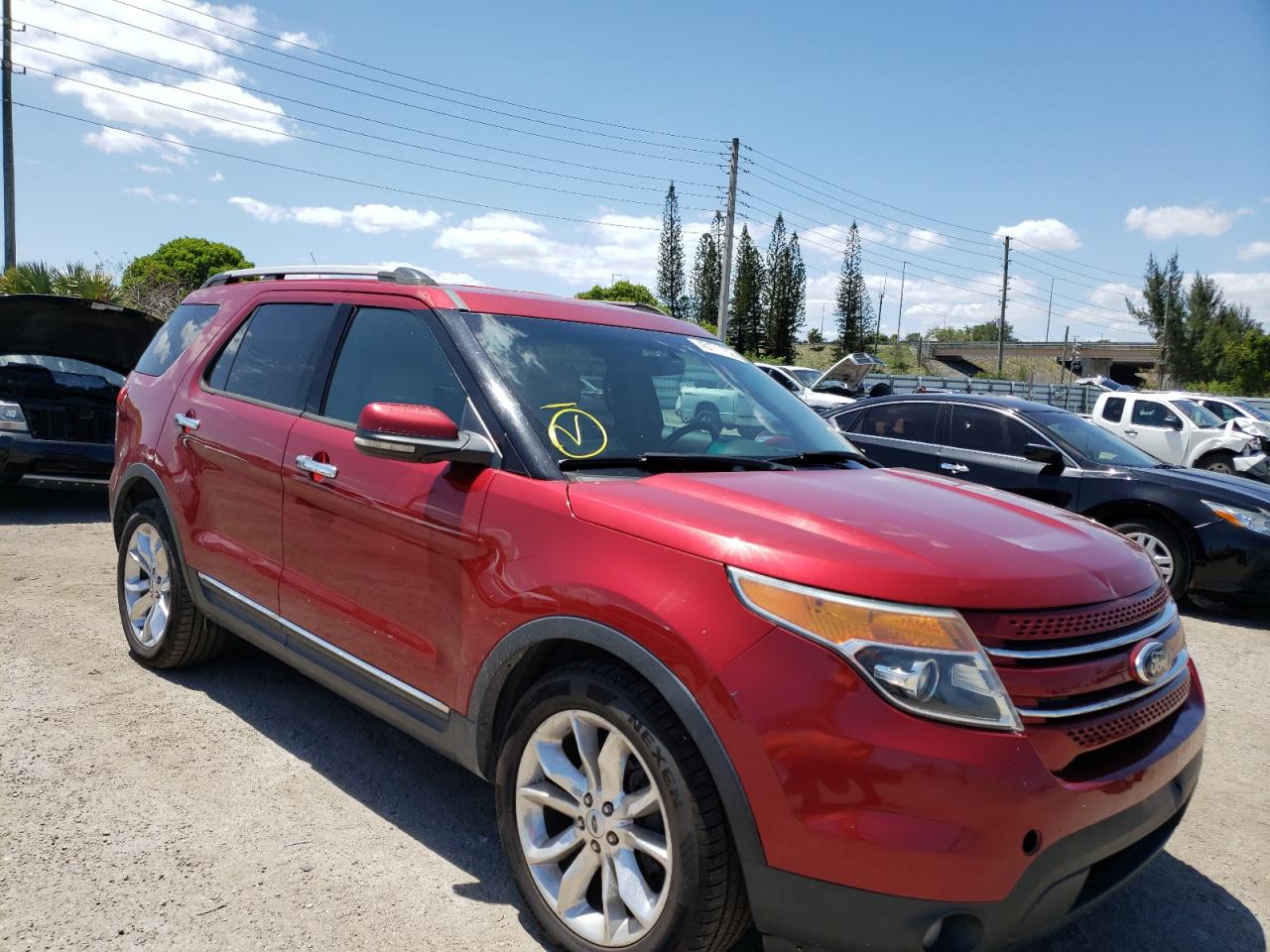 FORD EXPLORER L 2013 with VIN 1FM5K7F97DGA65516 - Photo from auction