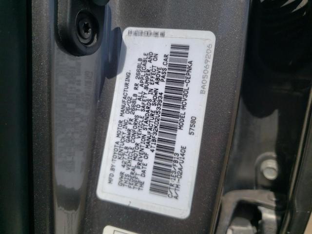 Photo 10 from auction – 2002 TOYOTA CAMRY LE with VIN 4T1BF32K02U533934