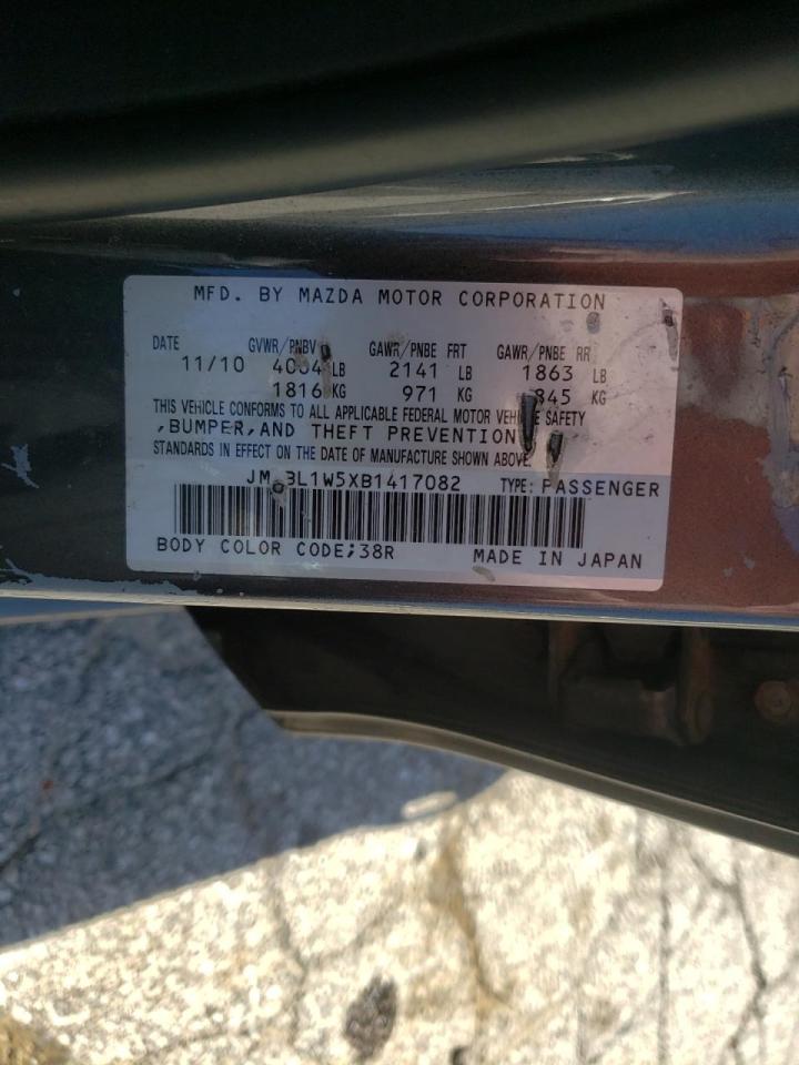 Photo 10 from auction – 2011 MAZDA 3 S with VIN JM1BL1W5XB1417082
