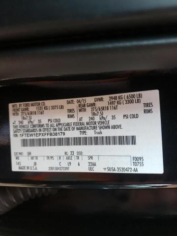 Photo 10 from auction – 2015 FORD F150 SUPER with VIN 1FTEW1EPXFFB38179