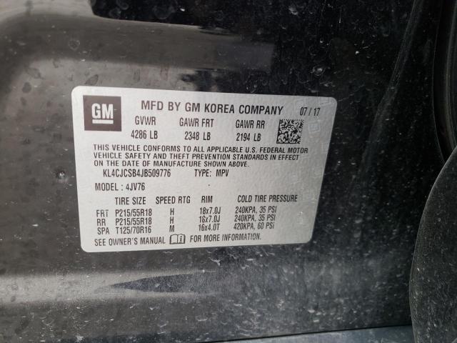 Photo 10 from auction – 2018 BUICK ENCORE ESS with VIN KL4CJCSB4JB509776