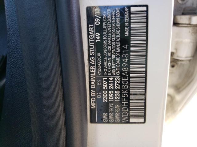 Photo 10 from auction – 2014 MERCEDES-BENZ E 350 with VIN WDDHF5KB0EA894814
