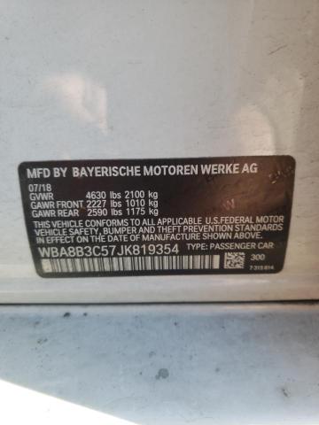 Photo 10 from auction – 2018 BMW 340 I with VIN WBA8B3C57JK819354