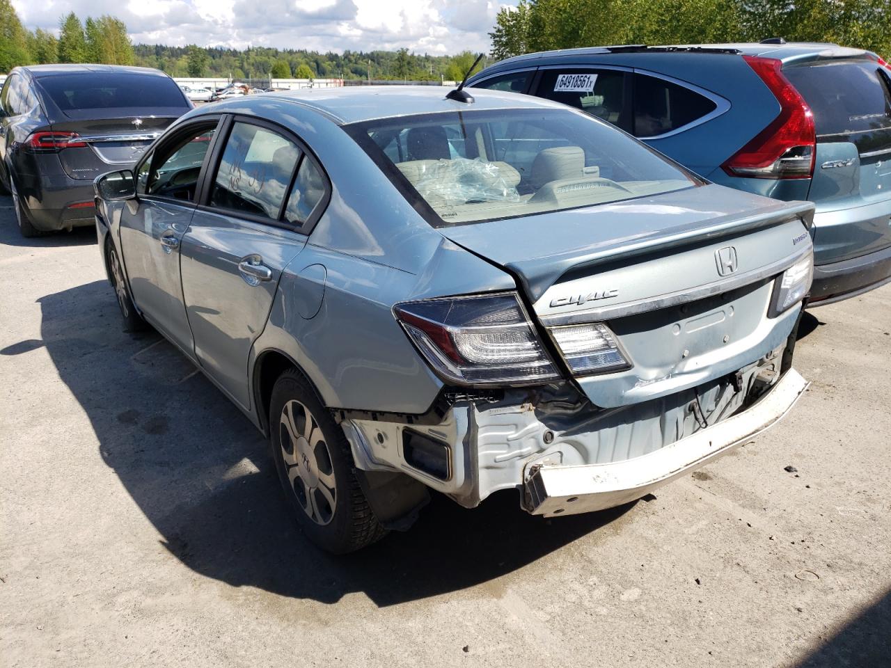 Photo 3 from auction – 2014 HONDA CIVIC HYBR with VIN 19XFB4F32EE001176