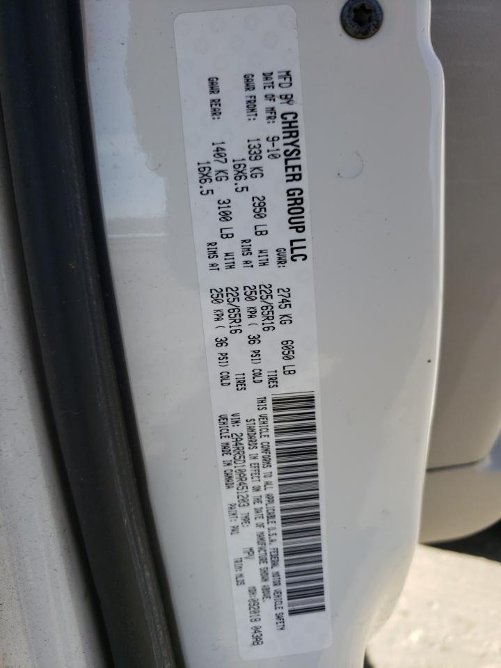 Photo 10 from auction – 2010 CHRYSLER TOWN & COU with VIN 2A4RR5D10AR451203