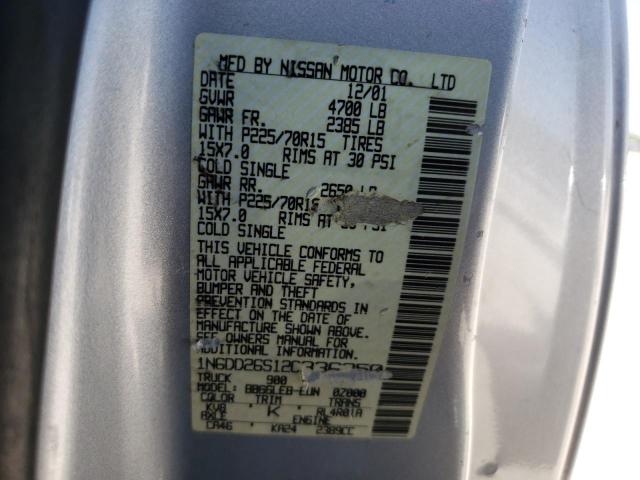 Photo 10 from auction – 2002 NISSAN FRONTIER K with VIN 1N6DD26S12C336250