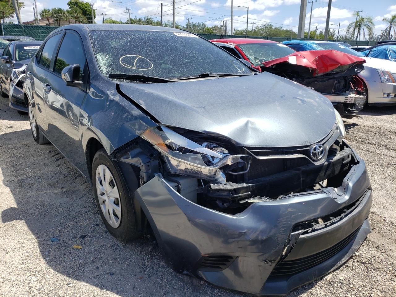 TOYOTA COROLLA L 2015 with VIN 2T1BURHE1FC311873 - Photo from auction