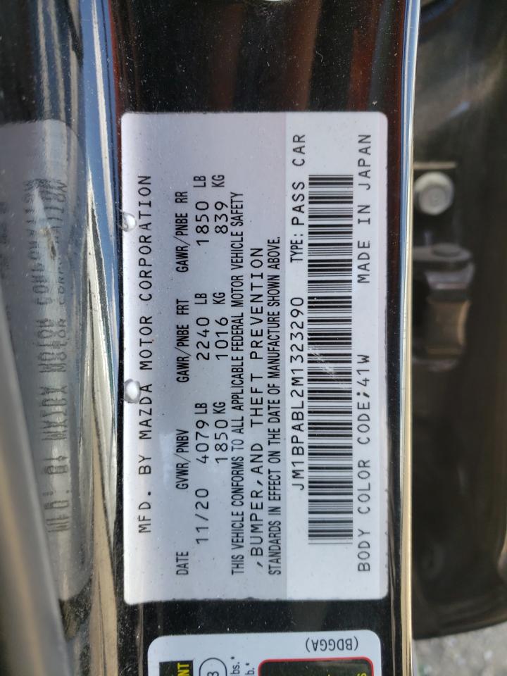 Photo 10 from auction – 2021 MAZDA 3 SELECT with VIN JM1BPABL2M1323290