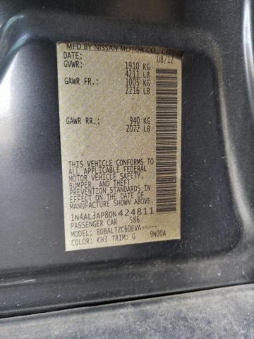 Photo 10 from auction – 2013 NISSAN ALTIMA 2.5 with VIN 1N4AL3AP8DN424811