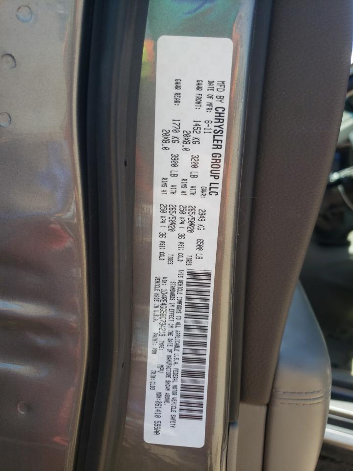 Photo 10 from auction – 2011 DODGE DURANGO CR with VIN 1D4RE4GG5BC734219