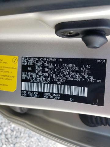 Photo 10 from auction – 2004 LEXUS RX 330 with VIN JTJHA31U340066371