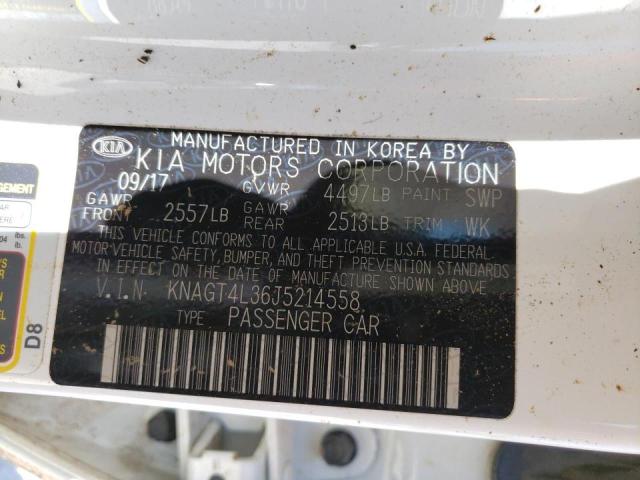 Photo 10 from auction – 2018 KIA OPTIMA LX with VIN KNAGT4L36J5214558