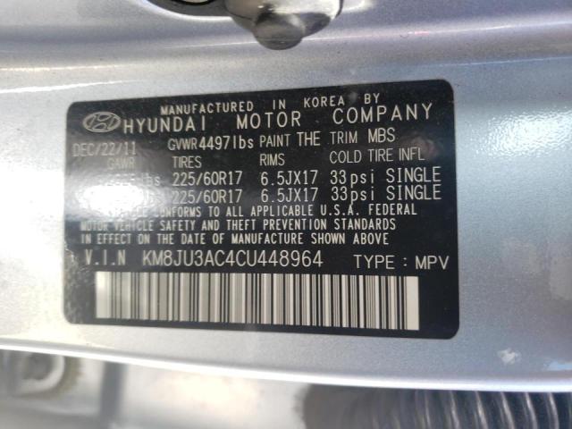 Photo 10 from auction – 2012 HYUNDAI TUCSON GLS with VIN KM8JU3AC4CU448964