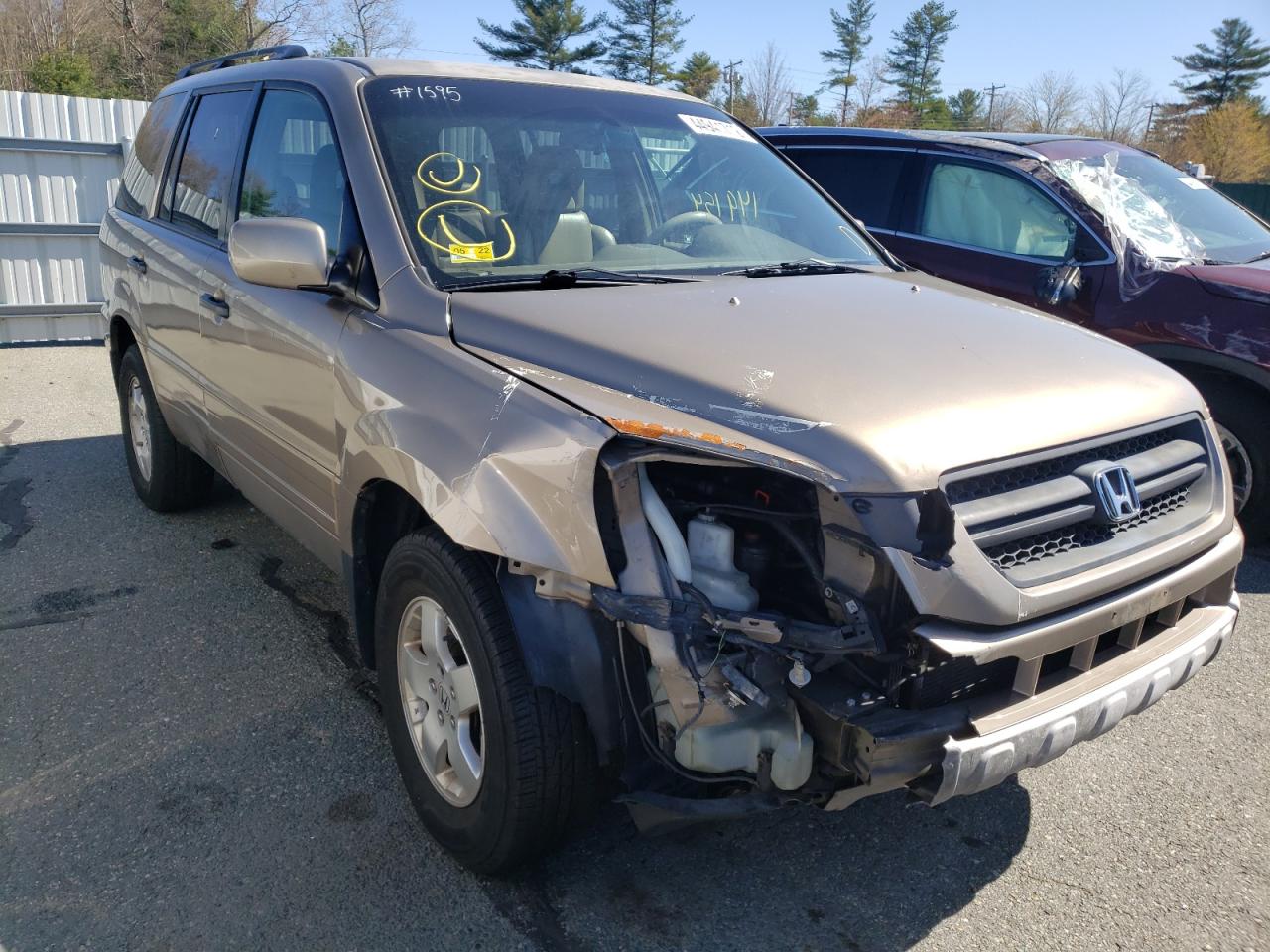 HONDA PILOT EXL 2003 with VIN 2HKYF18693H619932 - Photo from auction