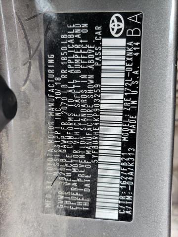 Photo 10 from auction – 2019 TOYOTA COROLLA with VIN 5YFBURHE4KP903259