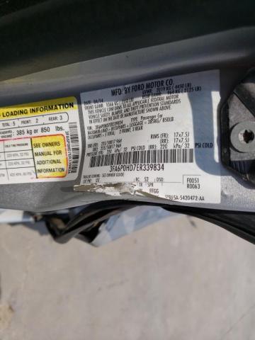 Photo 10 from auction – 2014 FORD FUSION SE with VIN 3FA6P0HD7ER339834