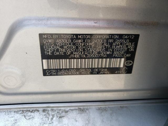 Photo 10 from auction – 2013 LEXUS GS 350 with VIN JTHBE1BL2D5007756