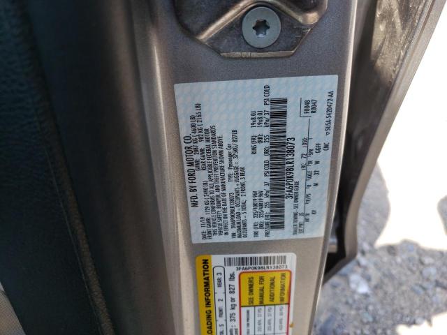 Photo 10 from auction – 2020 FORD FUSION TIT with VIN 3FA6P0K98LR138073