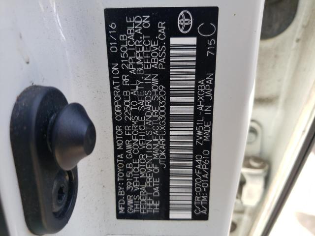 Photo 10 from auction – 2016 TOYOTA PRIUS with VIN JTDKARFUXG3003209