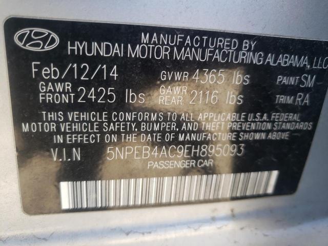 Photo 10 from auction – 2014 HYUNDAI SONATA GLS with VIN 5NPEB4AC9EH895093