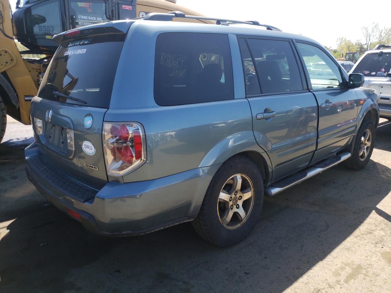 Photo 4 from auction – 2008 HONDA PILOT EXL with VIN 5FNYF185X8B009163