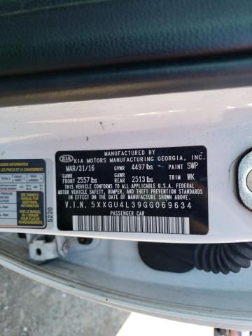 Photo 10 from auction – 2016 KIA OPTIMA EX with VIN 5XXGU4L39GG069634