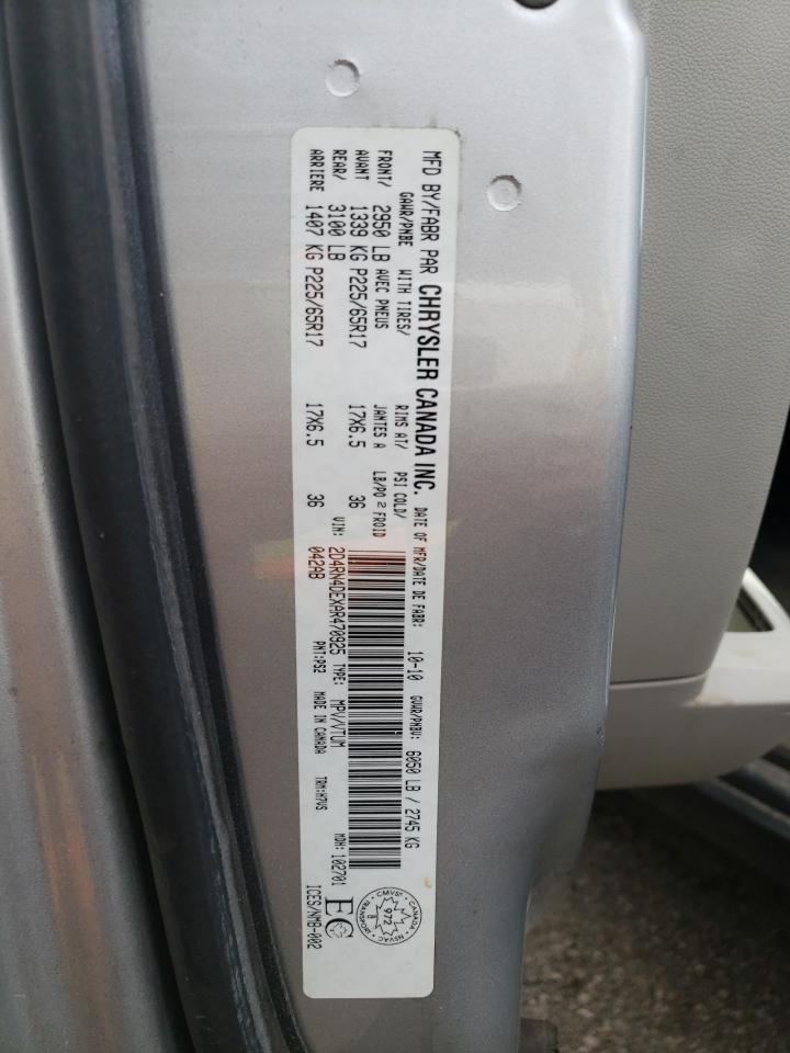 Photo 11 from auction – 2010 DODGE GRAND CARA with VIN 2D4RN4DEXAR470925