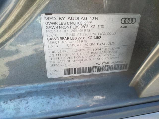 Photo 10 from auction – 2015 AUDI A4 ALLROAD with VIN WA1TFAFL7FA062611