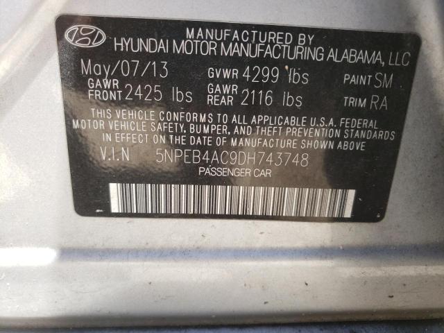 Photo 10 from auction – 2013 HYUNDAI SONATA GLS with VIN 5NPEB4AC9DH743748