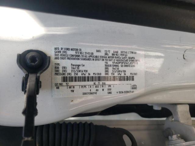 Photo 10 from auction – 2018 FORD FOCUS SE with VIN 1FADP3F23JL237515