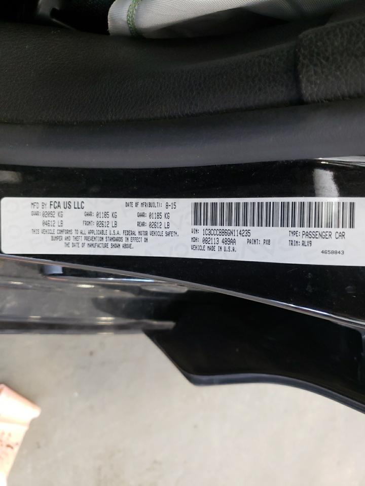 Photo 10 from auction – 2016 CHRYSLER 200 S with VIN 1C3CCCBB6GN114235