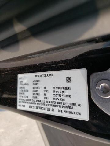 Photo 10 from auction – 2021 TESLA MODEL 3 with VIN 5YJ3E1EB3MF992141