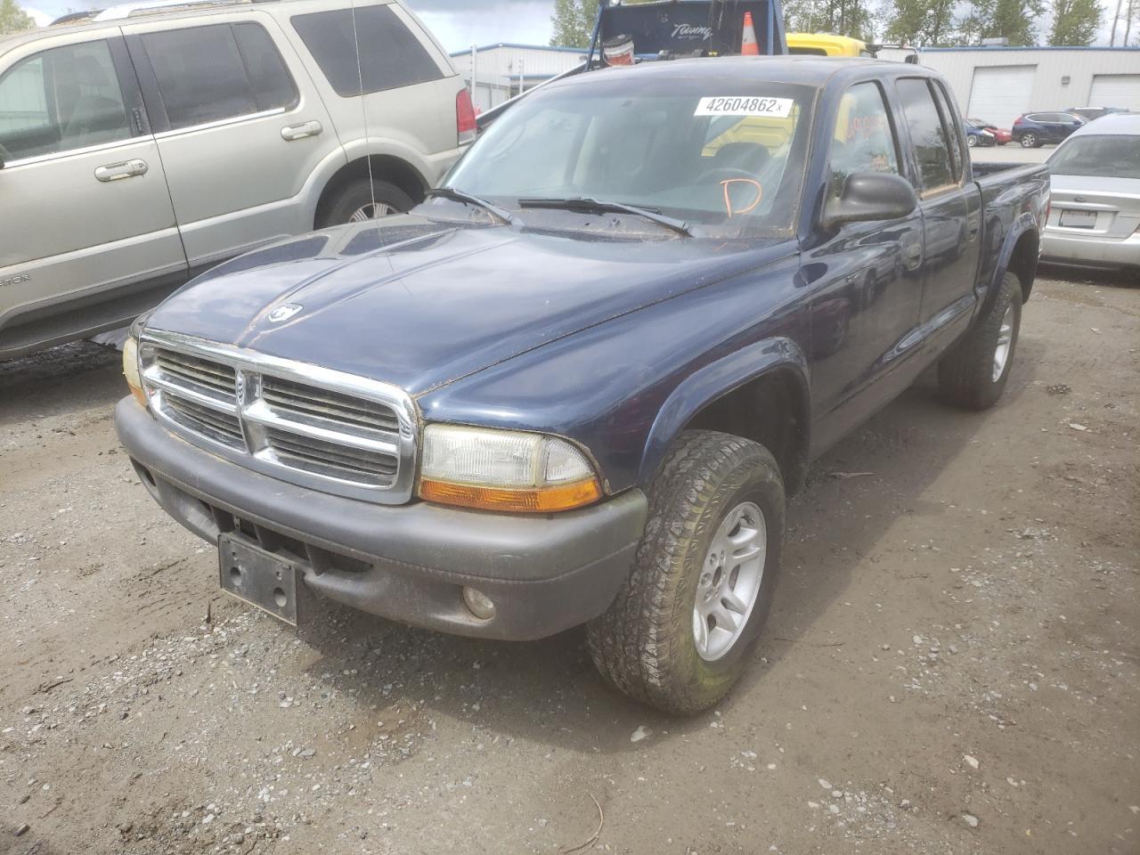 DODGE DAKOTA QUA 2004 with VIN 1D7HG38K64S597533 - Photo from auction