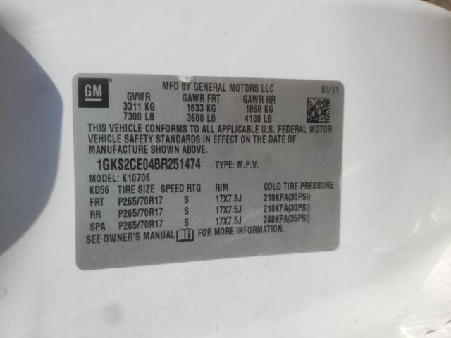 Photo 10 from auction – 2011 GMC YUKON SLT with VIN 1GKS2CE04BR251474