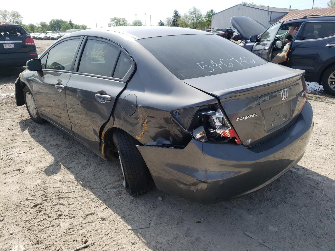Photo 3 from auction – 2012 HONDA CIVIC HF with VIN 2HGFB2F63CH546742