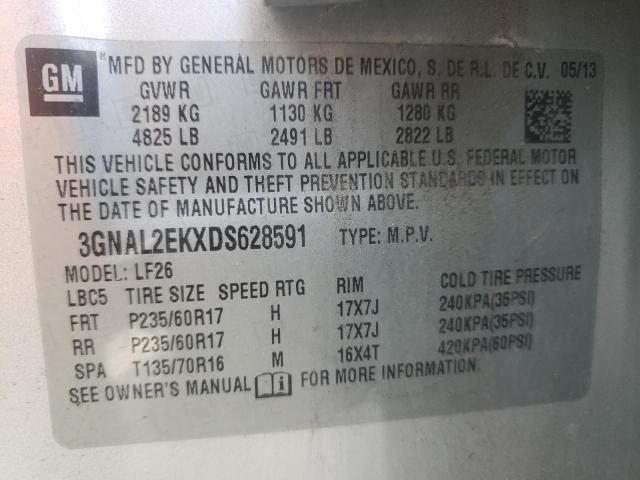 Photo 10 from auction – 2013 CHEVROLET CAPTIVA LS with VIN 3GNAL2EKXDS628591