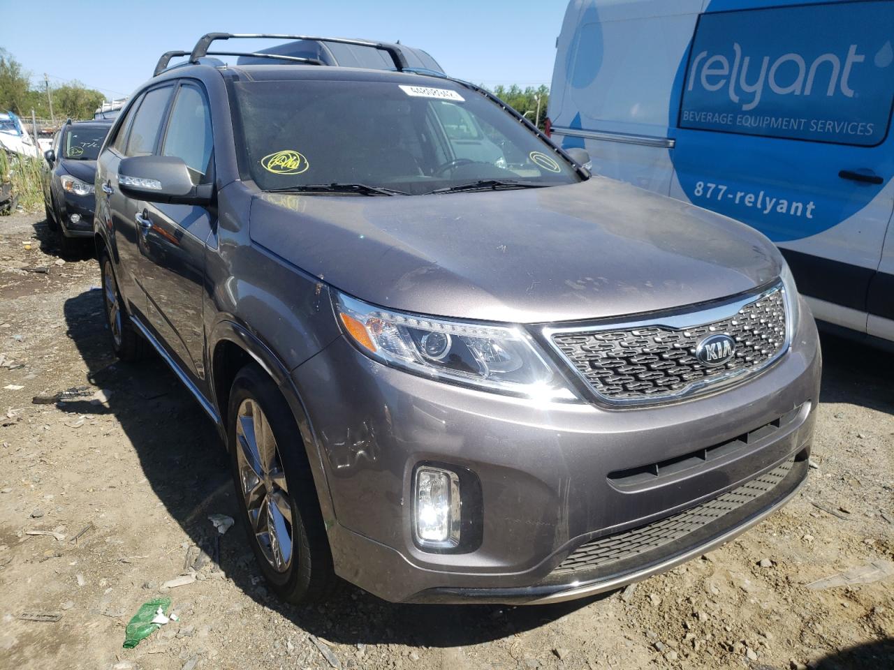 KIA SORENTO SX 2014 with VIN 5XYKWDA76EG528749 - Photo from auction