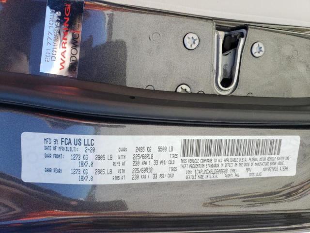 Photo 10 from auction – 2020 JEEP CHEROKEE L with VIN 1C4PJMDX0LD608608