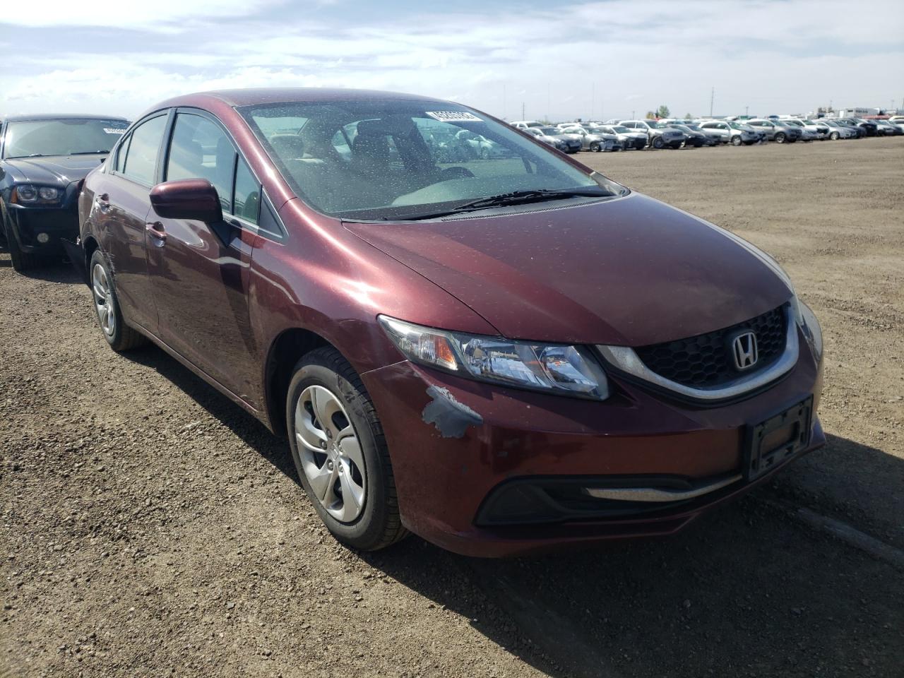 HONDA CIVIC LX 2014 with VIN 19XFB2F51EE255161 - Photo from auction