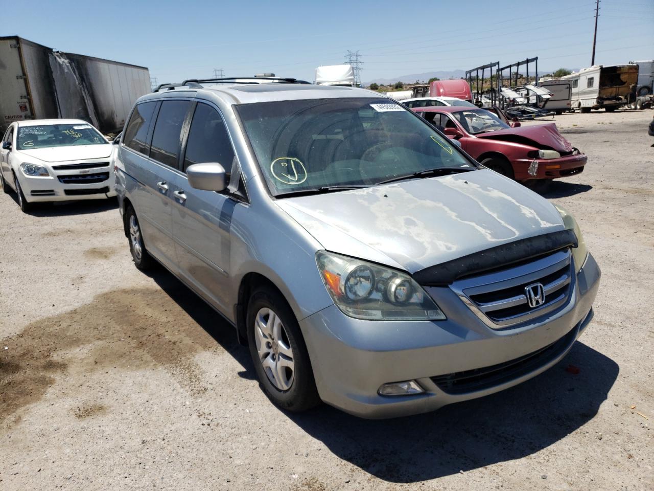 HONDA ODYSSEY EX 2007 with VIN 5FNRL38717B057112 - Photo from auction