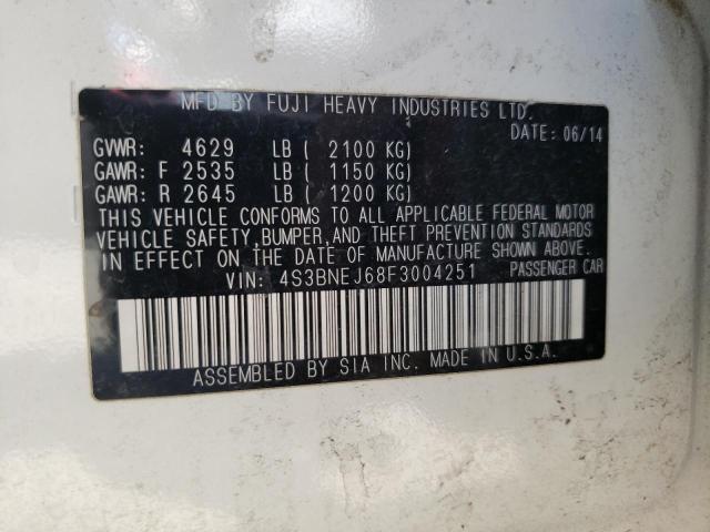 Photo 10 from auction – 2015 SUBARU LEGACY 3.6 with VIN 4S3BNEJ68F3004251