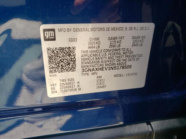 Photo 10 from auction – 2022 CHEVROLET EQUINOX LS with VIN 3GNAXHEV1NS178509
